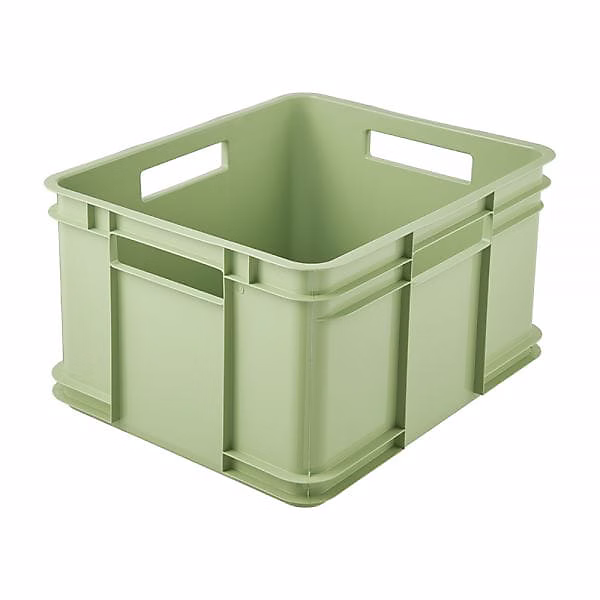Caisse de Rangement Empilable en plastique recyclé 28 litres – Vert