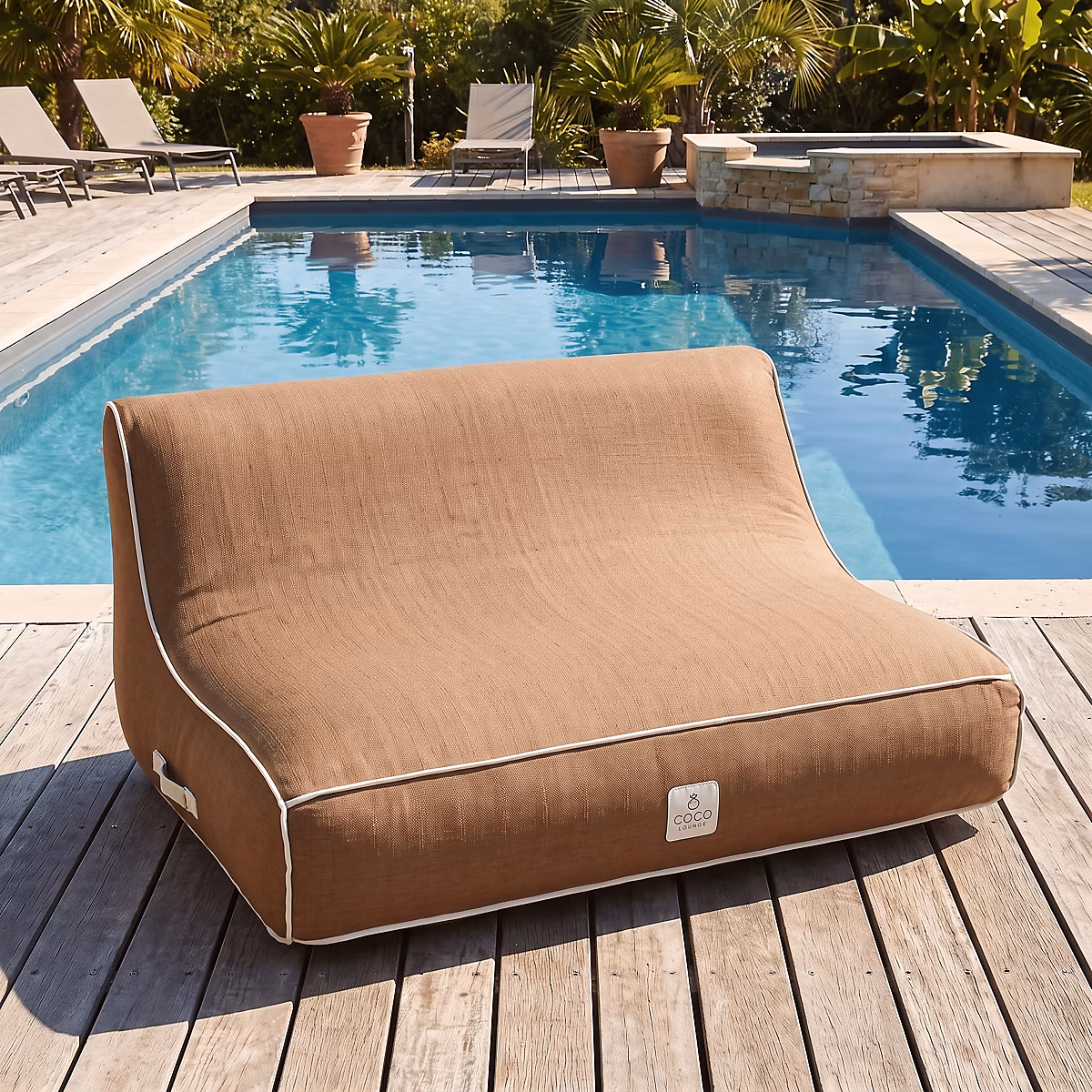 Canapé de jardin gonflable ALIZÉ Collection Moka – chocolat