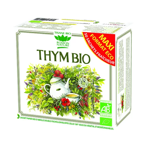 Tisane au thym bio en boite de 85 g