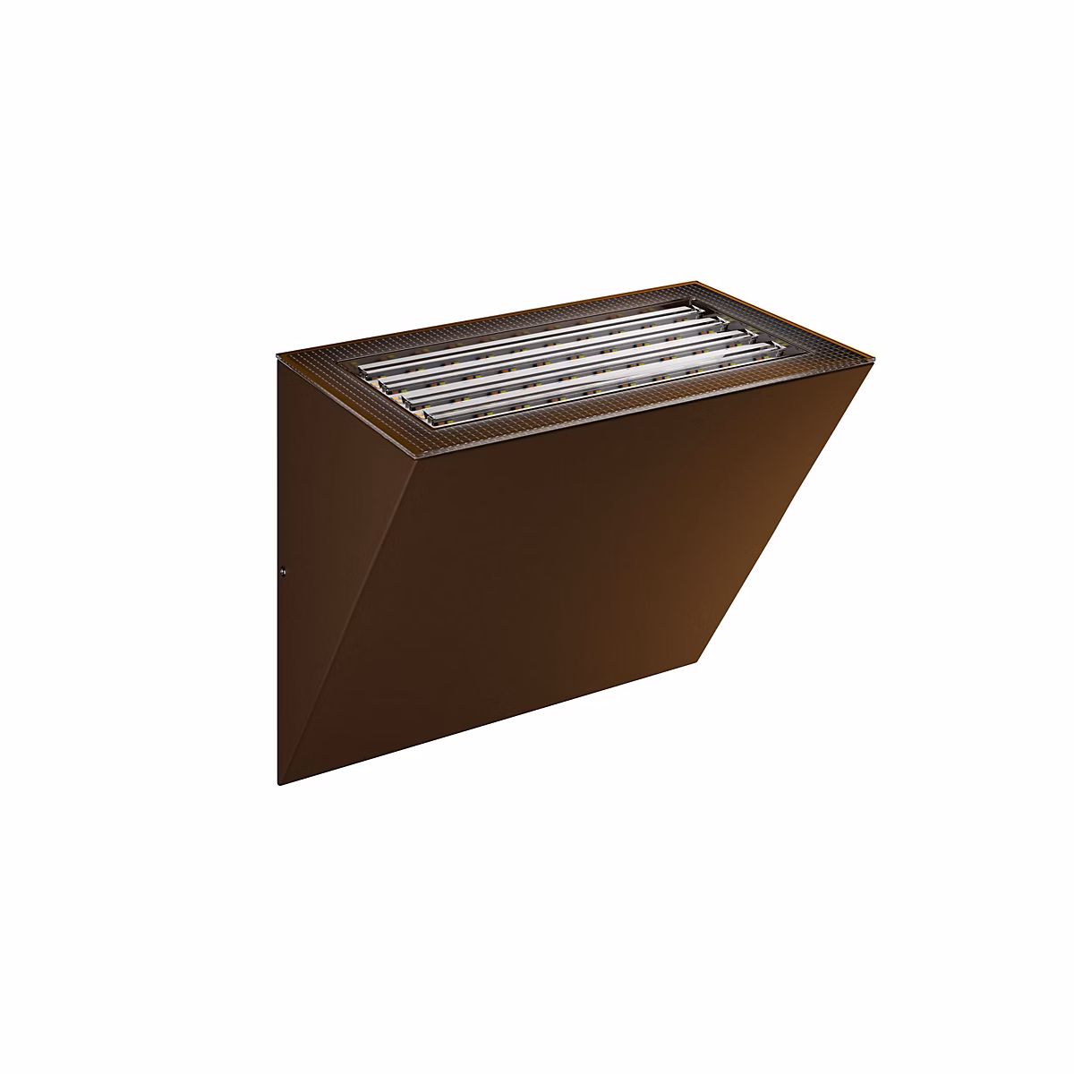 Applique Murale Led Comet Power Switch 40 × 90 Mm Corten – 10/20 W, Dimmable Par Triac, 2700 K, 4000 K, Ip65, Beneito & Faure