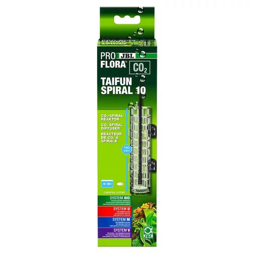 Réacteur à CO2 extensible coloris transparent JBL ProFlora CO2 Taifun Spiral 10
