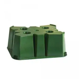 Socle vert pour récupérateur à eau rond Bellijardin - 500 litres