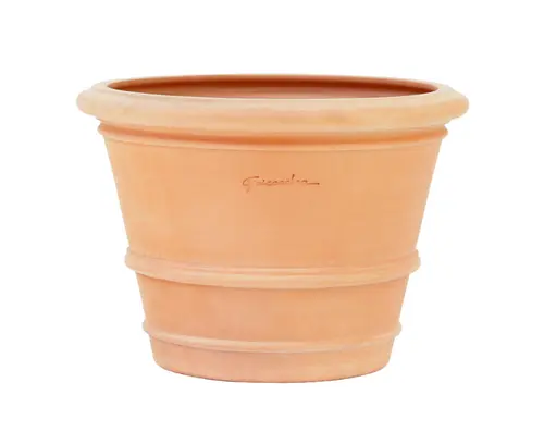 Pot Cuvier Argi coloris rose en terre claire - Ø 60 cm x 43 cm x 50 L