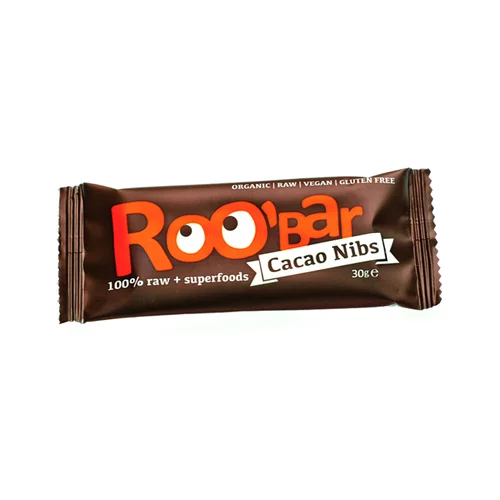 Barre Cacao nibs 100% cru 30 g