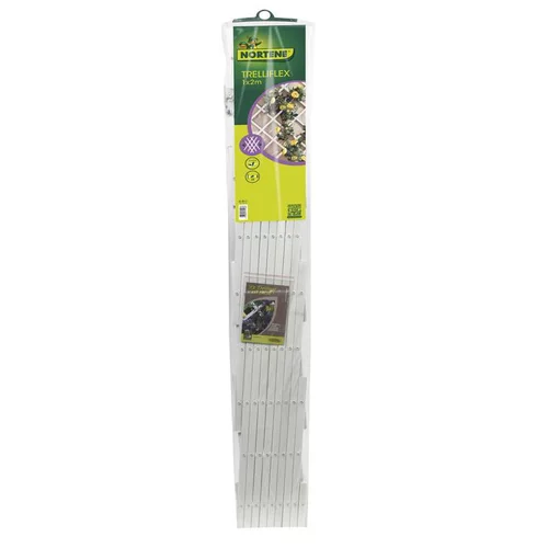 Treillis extensible Treilliflex blanc en PVC 200x100 cm