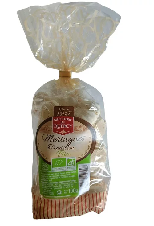 Meringues sachet bio Biscuits les Saules - 100 g