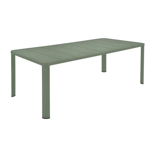 Table rectangulaire en aluminium coloris cactus Oléron Fermob - 205 x 100 x 74 cm