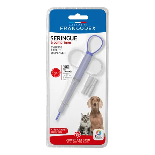 Seringue à comprimés pour chien et chat Francodex