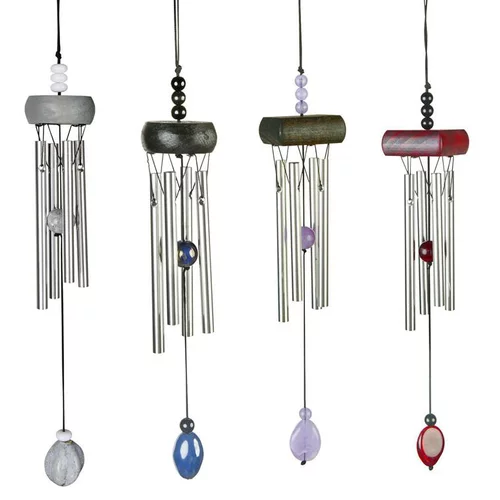 Carillon mini gemme en aluminium, H 20 X Ø 5cm