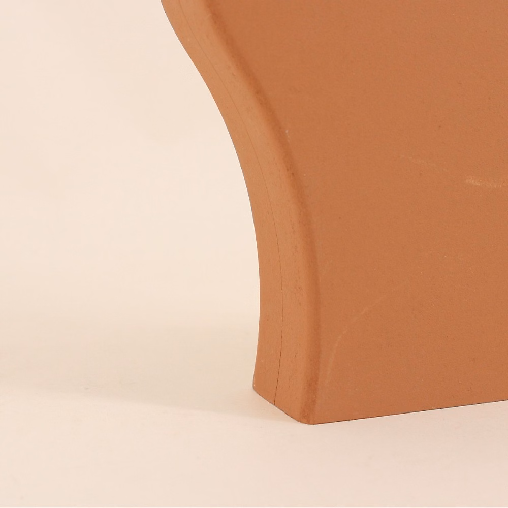 Objet décoratif – Bougeoir design terracotta 34cm