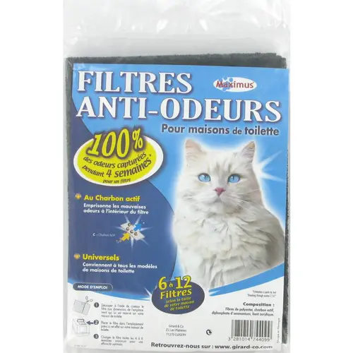 Filtres anti-odeurs universel