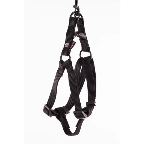 Harnais baudrier réglable noir pour chien - 1,6x35/50 cm