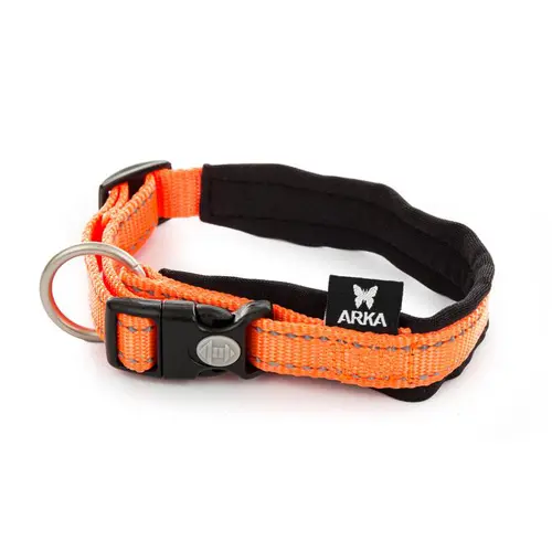 Collier en nylon orange réfléchissant Martin Sellier Neo+ - S