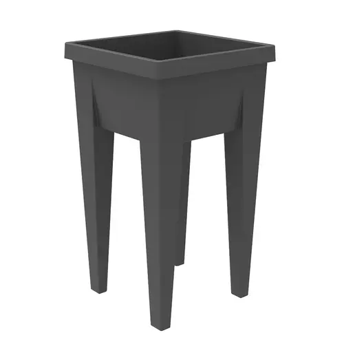 Carré haut VEG&TABLE aromatique « recyclé citoyen Botanic » coloris gris en plastique EDA - 23 L