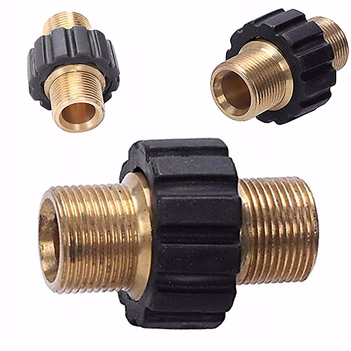 Adaptateur Laiton M22x1 – 5 mm | Double Filetage Mâle | Résistant à la Corrosion | Compatible avec Kärcher