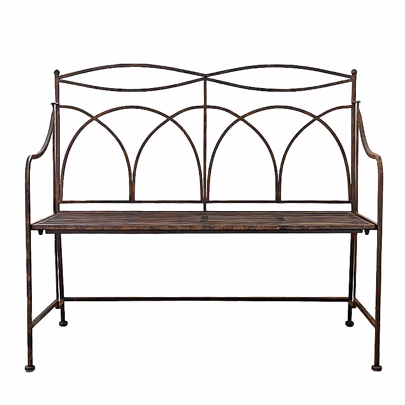 Banc de jardin fer 107 × 46 × 95cm
