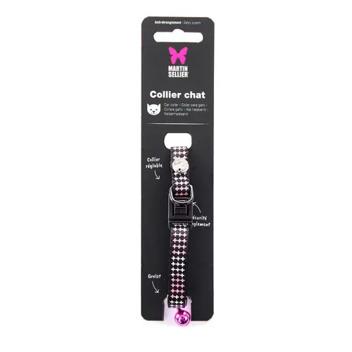 Collier Croix rose