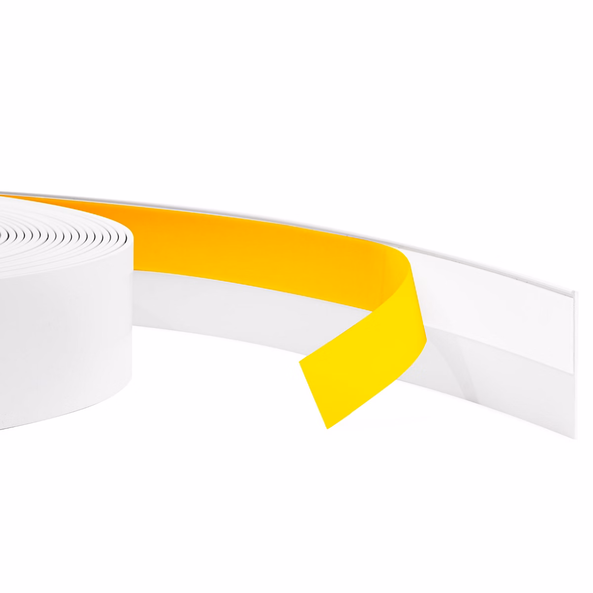 Baguette de finition auto – adhesive 30 mm QUEST | moulure decorative flexible et plate pour fenetres et murs | 5 m | blanc