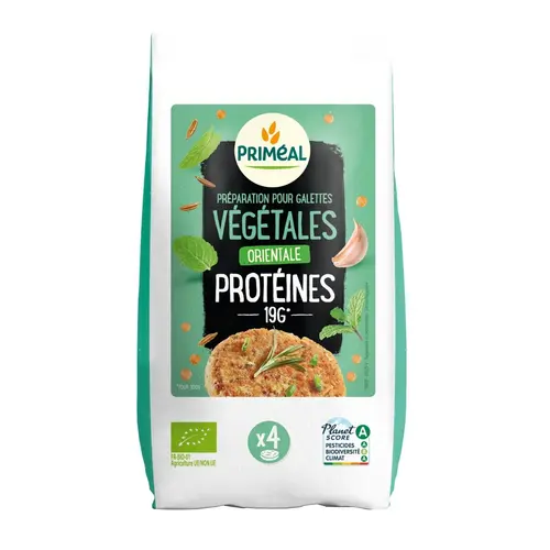 Préparation bio pour galettes végétales orientales Priméal - 200 g