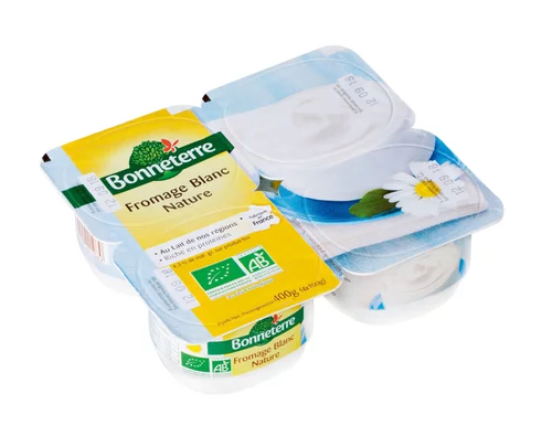 Fromage blanc nature Bonneterre 4 x 100 g