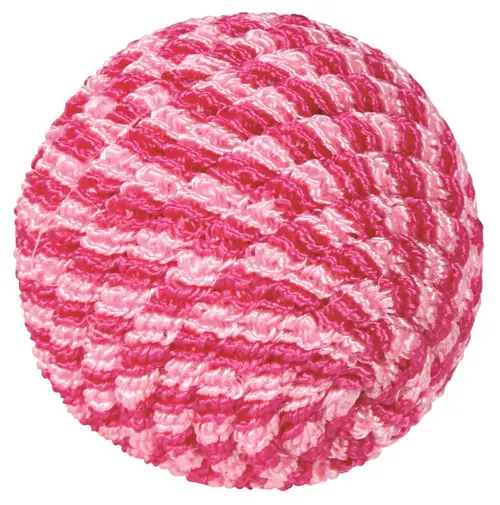 Jouet pour chat en plastique nylon coloris rose balle Trixie - Ø 4,5 cm