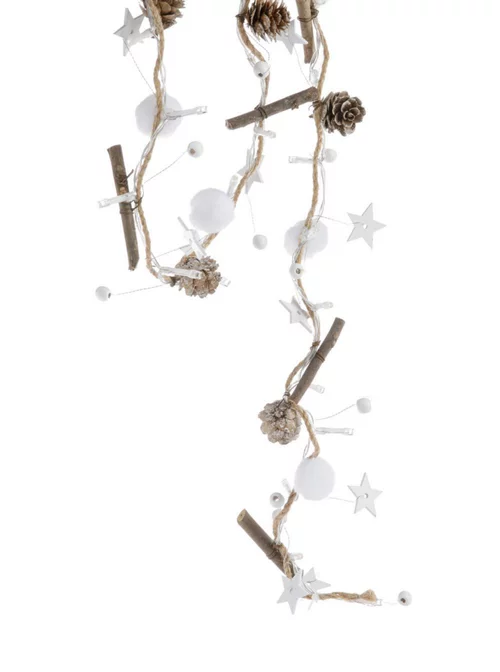 Guirlande pommes de pin LED - 120 cm
