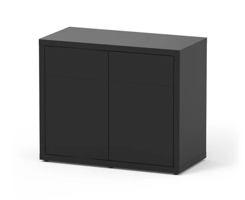 Meuble pour aquarium en bois coloris noir 2 portes Aquatlantis Sublime Ultra 100 - 100 x 50 x 83 cm