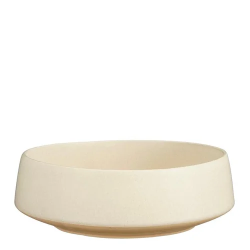 Coupe en grès crème Nika - Ø 23 x H 8,5 cm