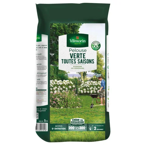 Kit pour pelouse verte toute l'année 200 à 300 m2 - 5 kg