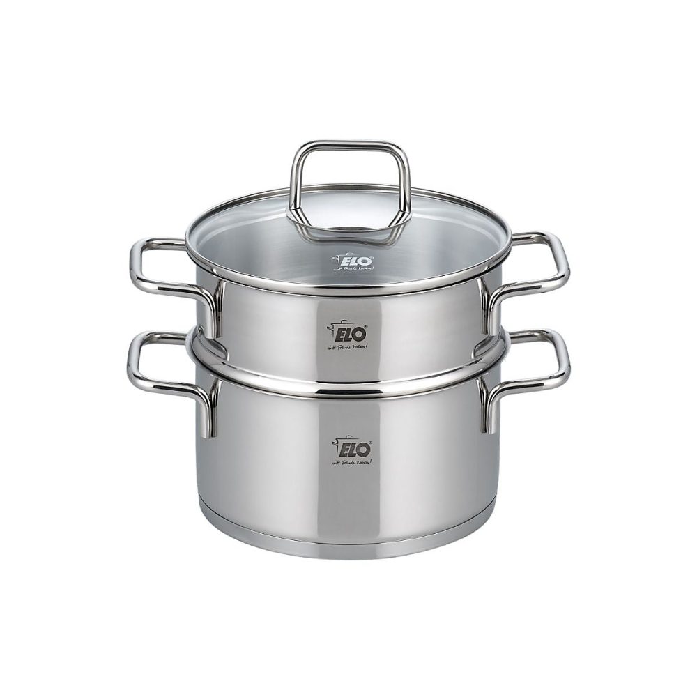 Petit électroménager – Cuiseur vapeur en inox 18 cm de 2 litres Elo Citrin