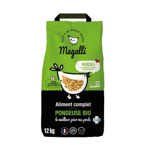 Granulés bio pour poule pondeuse Distrigalli Magalli - 12 kg