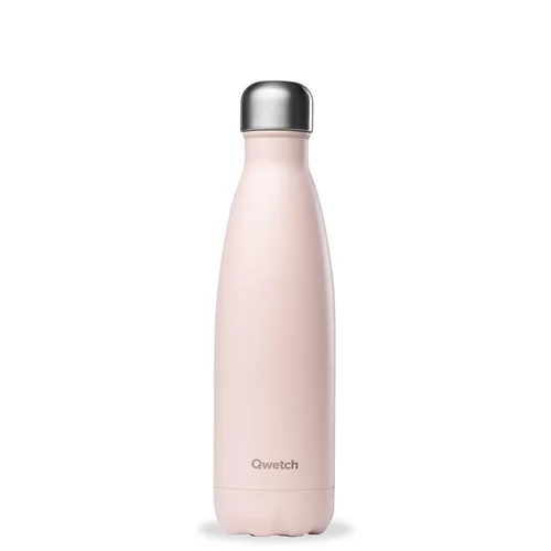 Bouteille isotherme Qwetch en inox Pastel rose 500 ml