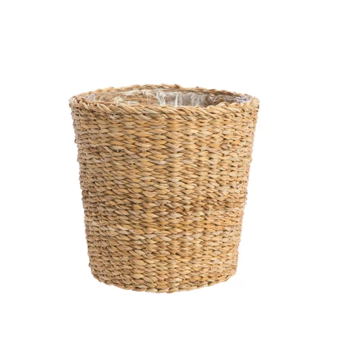 Vannerie naturelle en jacinthe d’eau – 20,5 x 19,5 x 16 cm
