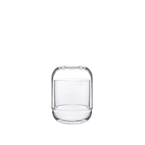 Vase Capsule en verre transparent Naturalys - Ø 8 x 12 cm