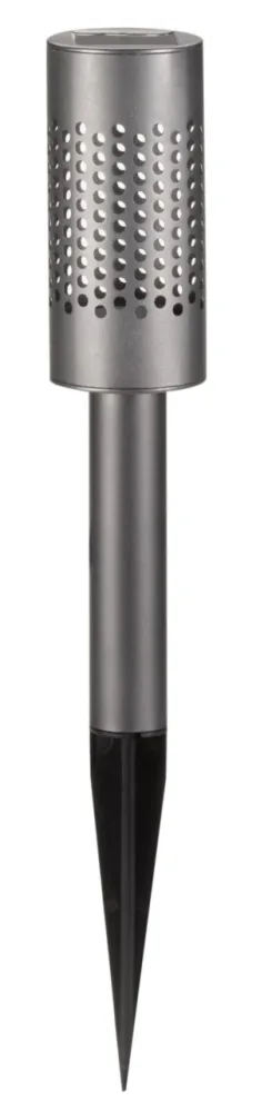 Balise pour extérieur SolStar coloris gris effet blanc froid en métal Smartgarden - 42 x 6,4 x 5,4 cm