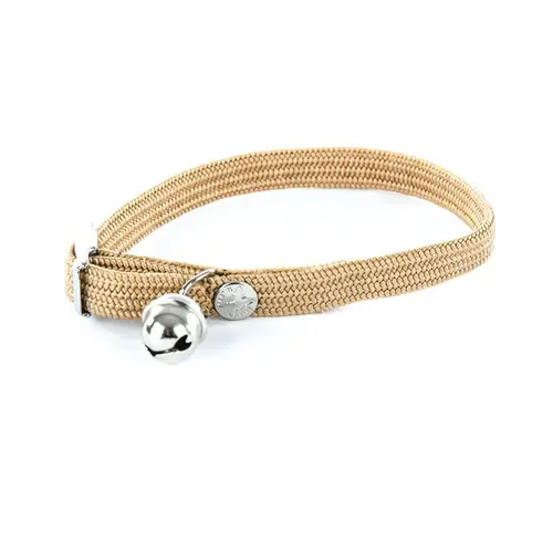 Collier élastique pour chat beige
