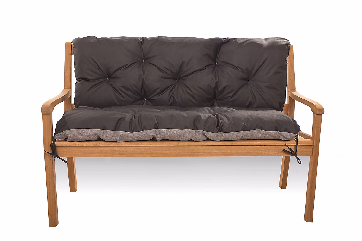 Coussin pour banc de jardin 160 × 60 × 50cm coussin de banc de jardin 3 places Noir coussin de balançoire coussin de banc extérieur