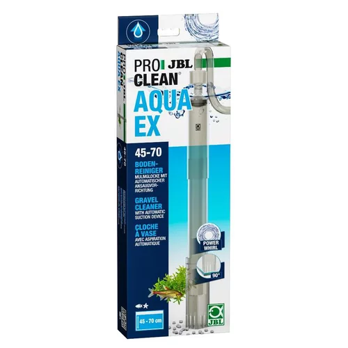 Cloche à vase pour aquarium coloris noir JBL ProClean Aquaex set 45-70