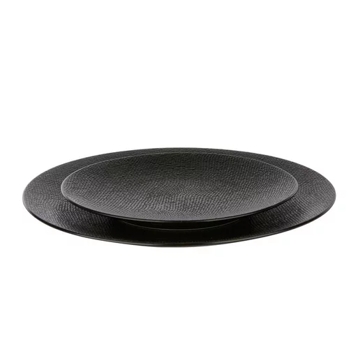 Assiette à dessert Vesuvio noire Ø 20,5 cm