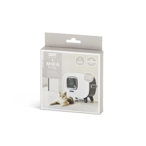 Lot de 2 filtres à charbon pour litière pour chat Mira