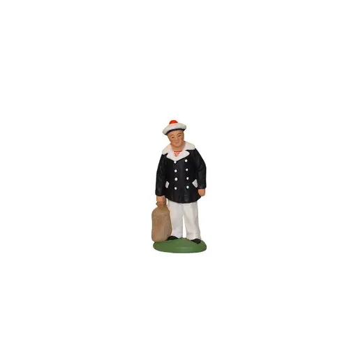Personnage de crèche de Noël marin Santons Escoffier - 3,4 x 2,5 x 7,4 cm