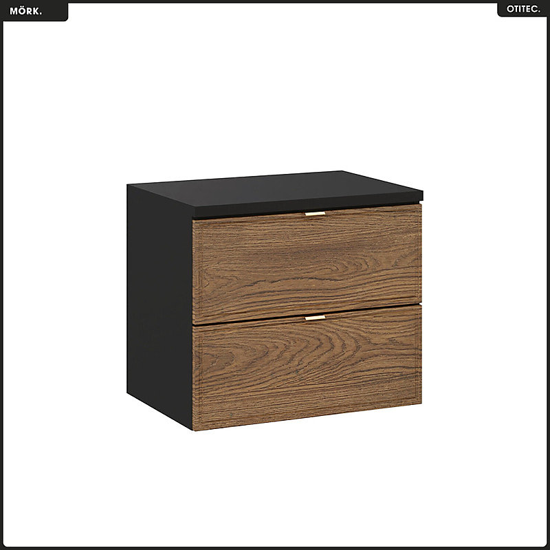 Ensemble de meubles sous vasque – 60 cm, avec Plan, MÖRK