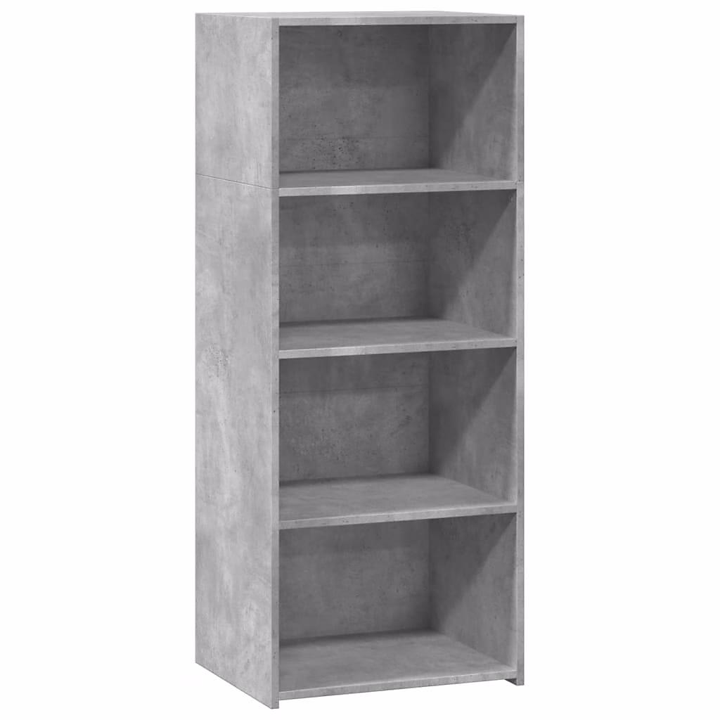 Buffet haut gris béton 50 × 41 × 124 cm bois d'ingénierie vidaXL