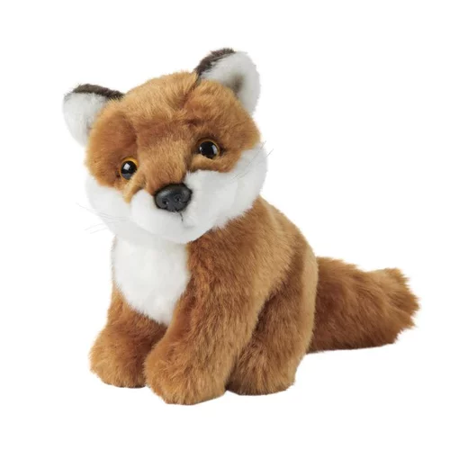 Renard assis peluche 15 cm pour tout âge