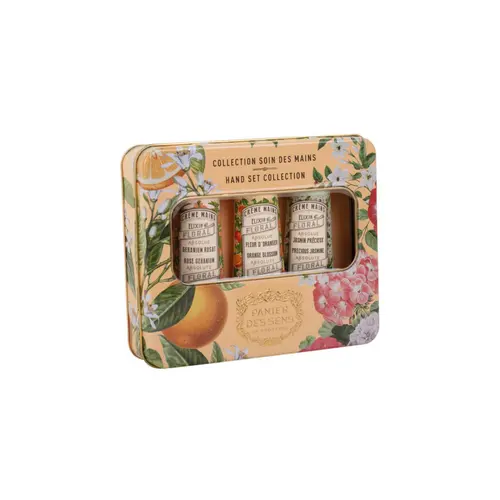 Coffret 3 crèmes mains Les Absolues Fleur d'oranger, géranium, jasmin Panier des Sens - 3 x 30 ml