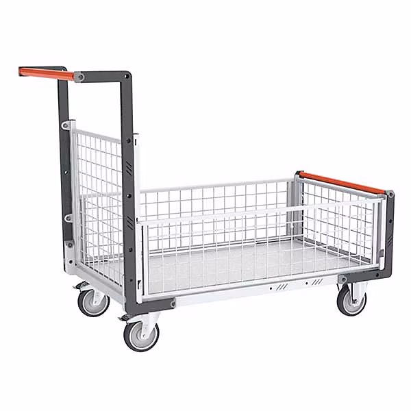 Chariot modulable grillagé – Bac 815 × 455mm | Charge max 250kg | 806724146