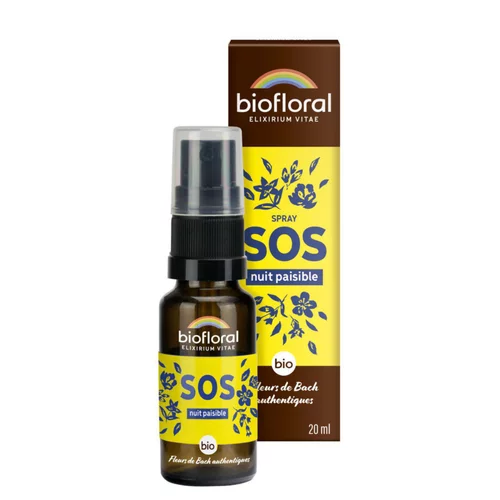 Complexe de secours nuit paisible Biofloral en spray de 20 ml