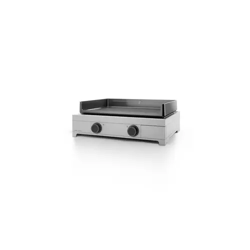 Plancha électrique en inox et fonte émaillée Forge Adour Modern E 60 - 65,5 x 54,5 x 23,8 cm