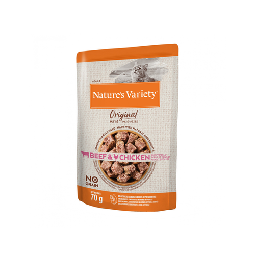 PÂTÉ CHAT NATURE'S VARIETY® ORIGINAL ADULT BOEUF & POULET - 70G
