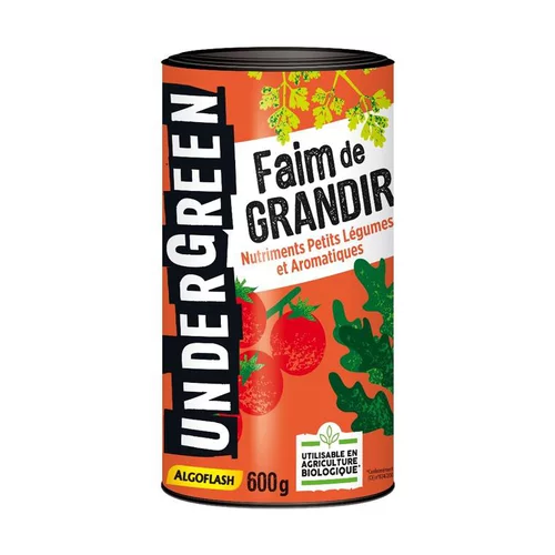 Engrais faim de grandir pour légumes aromatiques en boite de 600 g